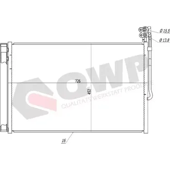 Výparník klimatizace QWP Kondenzátor klimatizace QWP WAC410