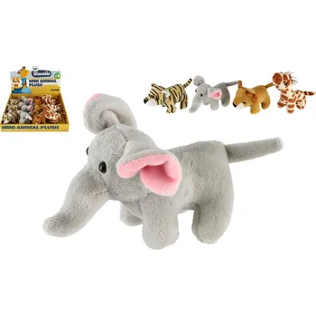 Hračka Teddies Zvířátko safari/ZOO plyš 10-15cm 4 druhy (1 ks) 3m+