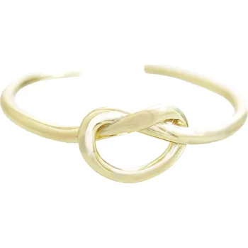Prsten JSB bijoux s.r.o. Pozlacený stříbrný prsten uzel bez krystalů (Stříbro 925/1000)
