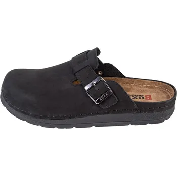 Pánské pantofle Buxa Pánské kožené pantofle BZ420 - černá nubuk Velikost: 46