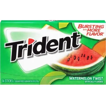 Bonbon Trident žvýkačky s příchutí vodního melounu bez cukru 31 g