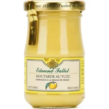 Hořčice Edmond Fallot Hořčice s yuzu, 105g - sklo