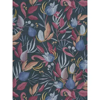 A.S. Création | Vliesová tapeta na zeď COSMO Living 79062-3 | 0,53 x 10,05 m | vining ivy, vínová, modrá, růžová, oranžová + Vining Ivy, vínová, modrá, růžová, oranžová vliesová tapeta na stěnu 790623 v rozměru 0,53 x 10,05 m