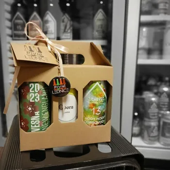 Pivo Krabička na 3 plechovky