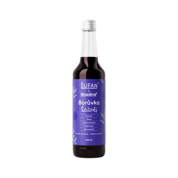 Sirup Sirupárna Domácí Borůvka & Šalvěj Sirup 0,5 L
