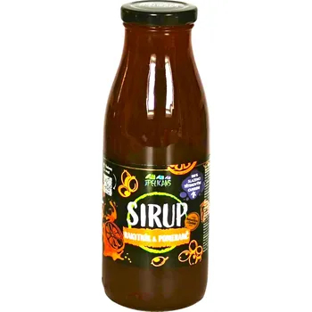 Sirup Sirup rakytník - pomeranč s třtinovým cukrem - The Pelikans 500ml