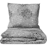 Stanex povlečení Větvičky šedé bavlna 140x220, 70x90 cm