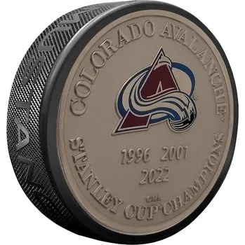 Puk Mustang Puk Colorado Avalanche NHL Medallion Stanley Cup Years