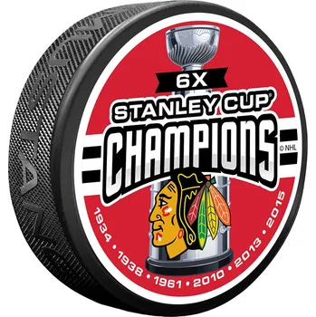 Puk Mustang Puk Chicago Blackhawks NHL 6 TIME CHAMPS