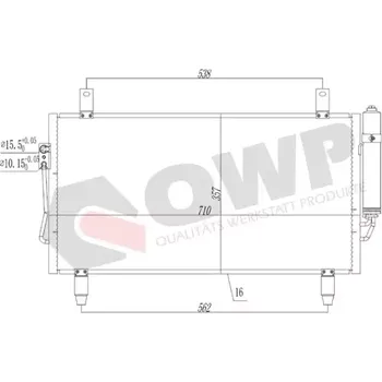 Výparník klimatizace QWP Kondenzátor klimatizace QWP WAC419