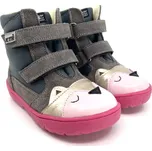 Dětské zimní boty KTR 315 Sova šedá VLNA 28, Vnitřní délka boty: 18,4 cm