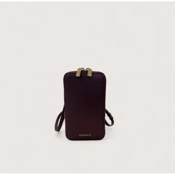 Pouzdro na mobilní telefon FLOR KOŽENÉ POUZDRO NA TELEFON COCCINELLE PRUNE AW25