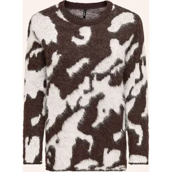 Dámský svetr Only Dámský Svetr, tmavě hnědá / bílá, 40