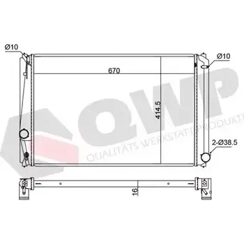 Chladič motoru QWP Chladič vody QWP WRA360