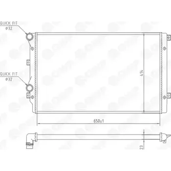 Chladič motoru QWP Chladič vody QWP WRA113