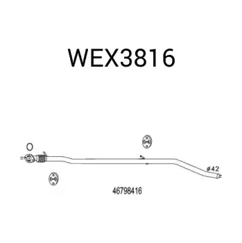 Výfuková trubka QWP Výfuková trubka QWP WEX3816