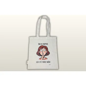 Nákupní taška GIFTE Bavlněná taška s potiskem - TAJEMSTVÍ