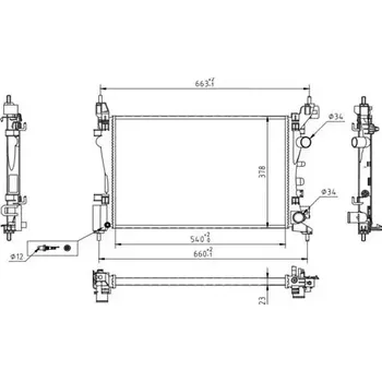 Chladič motoru QWP Chladič vody QWP WRA290