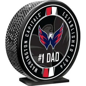 Puk Mustang Puk Washington Capitals NHL 8" MEGA Puck #1 Dad Ribbon