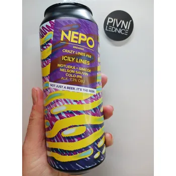 Pivo Nepomucen Crazy Lines #68: Icily Lines 7,3% 0,5l
