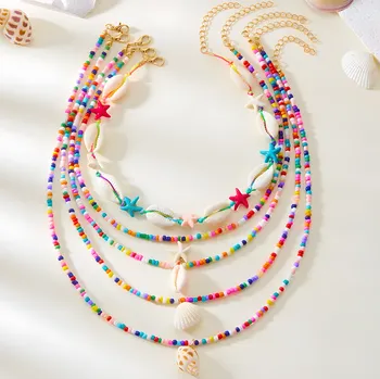 Náhrdelník IZMAEL Sada náhrdelníků OC 38848 Multi/Bílá KP38848