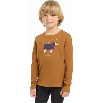 Dětské triko LeMieux Mini Jessie, hnědé - vel. 3-4 roky