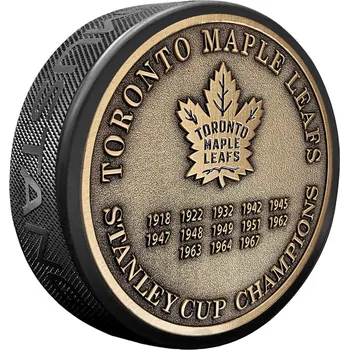 Puk Mustang Puk Toronto Maple Leafs NHL Stanley Cup Years Gold Medallion