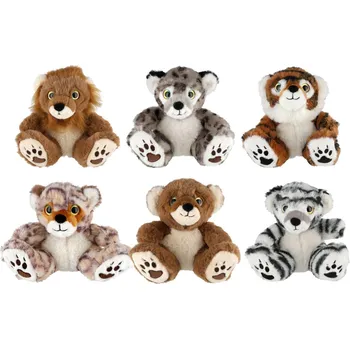 Hračka Teddies Zvířátko sedící plyšové 14x16cm 6 druhů
