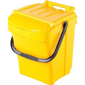 Venkovní odpadkový koš HTI Odpadkový koš URBA PLUS 40 žlutý MC-7203-4