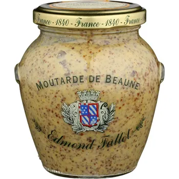 Hořčice Edmond Fallot Hrubozrnná hořčice, 305g- sklo
