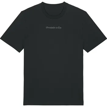 Pánské tričko ProteinaCo Tričko s logem Protein a Co - Black Velikost: XL