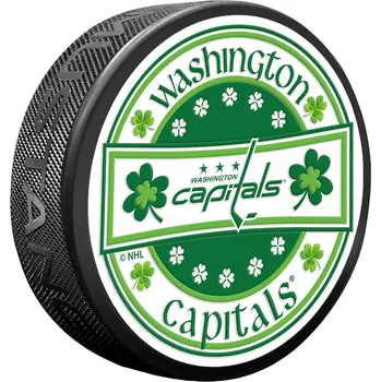 Puk Mustang Puk Washington Capitals NHL Lucky St. Patricks Day Puck
