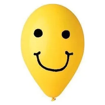 Balónek Balónek, žlutá, smajlík, 30 cm