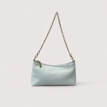 COCCINELLE AURA KOŽENÁ MINI BAG SNOW AW25