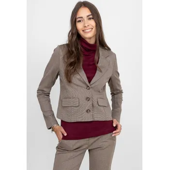 Dámské sako Red Button dámské sako s jemným proužkem hnědé Velikost: XS