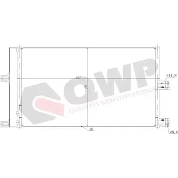Výparník klimatizace QWP Kondenzátor klimatizace QWP WAC538