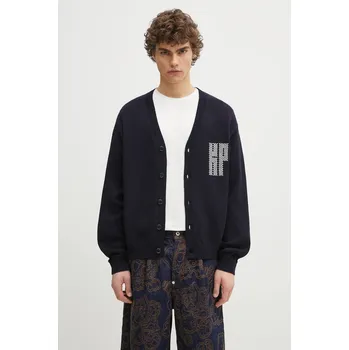 Pánský svetr Vlněný svetr Kenzo Kamon pánský, tmavomodrá barva, FF55CA7283BA.79, XL, 59X