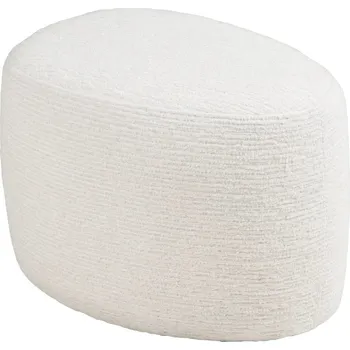 Taburet Nordic Living Bílý taburet Halo 55 x 40 cm