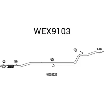Výfuková trubka QWP Výfuková trubka QWP WEX9103