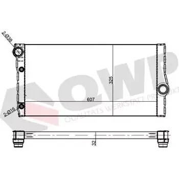 Chladič motoru QWP Chladič vody QWP WRA387 + DOPRAVA ZDARMA!