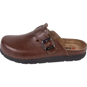 Pánské pantofle Buxa Pánské kožené pantofle BZ420 - hnědá Velikost: 43