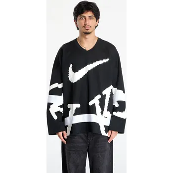 cyklistický dres Dres Nike Sportswear Club Men's Hockey Jersey Black/ White/ White M