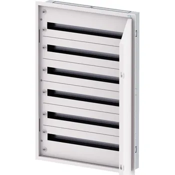 Rozvaděč Eaton BF-U-3S-6/198-D125 Rozvodnice třístupňová, POD omítku, bílé dveře, N/PE svorkovnice, Hl=125mm, 6 řad, 198 modulů