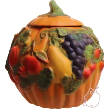 Dóza na potraviny Dýně z keramiky Podzimní hojnost