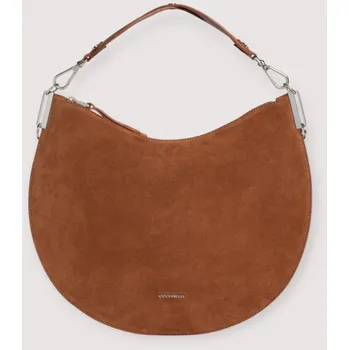 COCCINELLE SUNUP SUEDE SEMIŠOVÁ KABELKA COGNAC SS26
