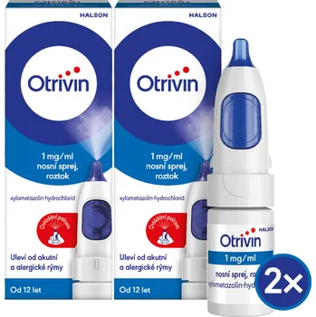 Lék OTRIVIN 1MG/ML nosní podání sprej, roztok 1X10ML II - balení 2 ks