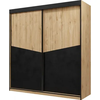Šatní skříň Falco Skříň Asim R1 dub/černá