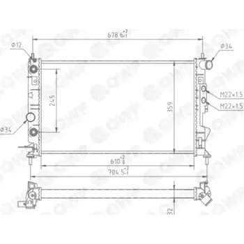 Chladič motoru QWP Chladič vody QWP WRA180