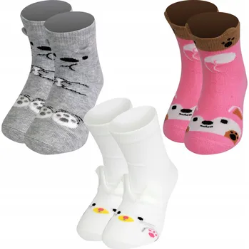 Tři páry ponožek dětských ponožky 25-27