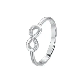 Prsten Prsten Luca Barra z chirurgické oceli s nekonečnem ANK621